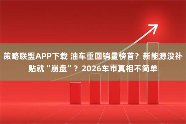 策略联盟APP下载 油车重回销量榜首？新能源没补贴就“崩盘”？2026车市真相不简单